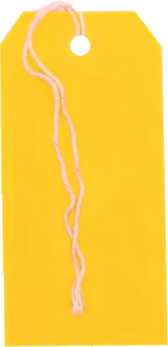 Vista 9 de K-Kraft Etiquetas de regalo con opciones de cuerda (#1 = 2.75 x 1.3 pulgadas, AZUL PRESTRUNG)