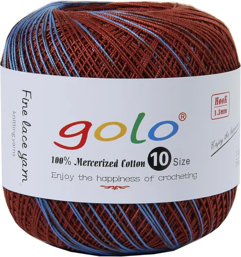 Vista 143 de golo 24 bolas hilo de ganchillo tamaño 10 hilo para tejer a mano hilo de ganchillo 10-24-1