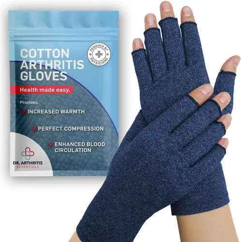 Vista 13 de Doctor Developed Full Fingered Arthritis Compression Gloves Men and Women for Arthritis, Raynauds Disease & Carpal Tunnel