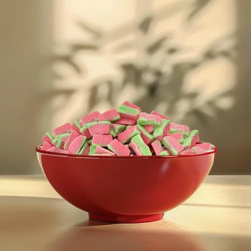 Vista 6 de Cuñas de sandía Paquete de 2 libras Caramelos de gomita, agrios y dulces