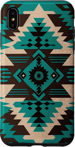 Vista 11 de Southwest Turquoise Native American Aztec Pattern Case for iPhone 17