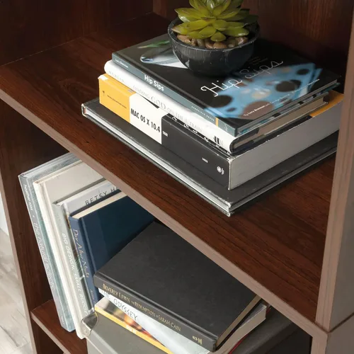 Vista 4 de Sauder Beginnings - Estantería de 5 estantes, acabado de color cereza