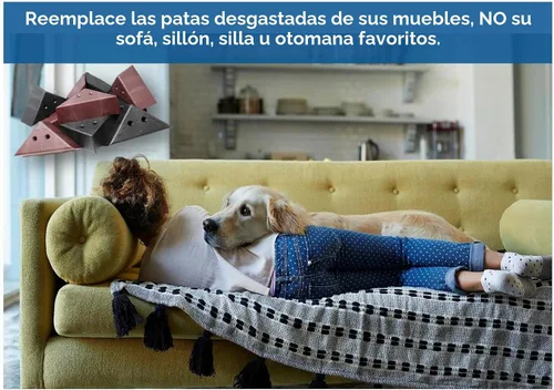 Vista 7 de JSP Manufacturing Muebles triangulares de plástico de 3 pulgadas, patas de esquina negras – Sofá sillón silla otomana (1 pata)