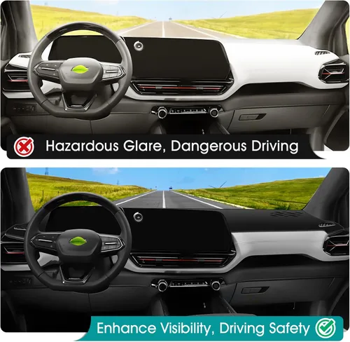 Vista 476 de FIILINES - Cubierta para tablero, accesorio para tablero de malla antideslizante, parasol sin reflejos y protector compatible con Toyota Tundra