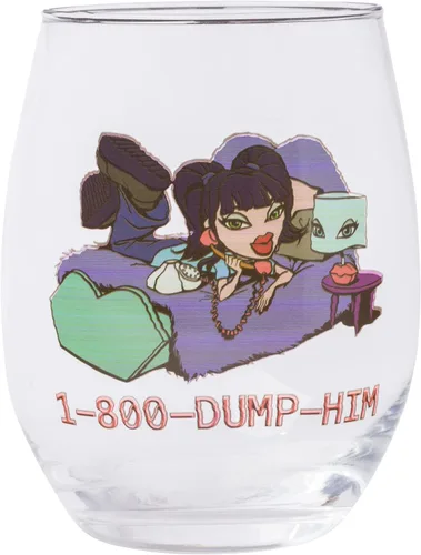 Vista 21 de Silver Buffalo Friends Doodle Logo - Copa de vino sin tallo, 20 onzas