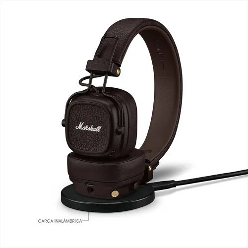 Vista 9 de Marshall Major V - Auriculares inalámbricos Bluetooth en la oreja, color marrón