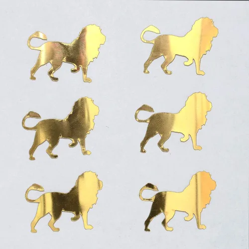 Vista 3 de Confeti Lion Gold - Paquete al por menor #9422 QS0