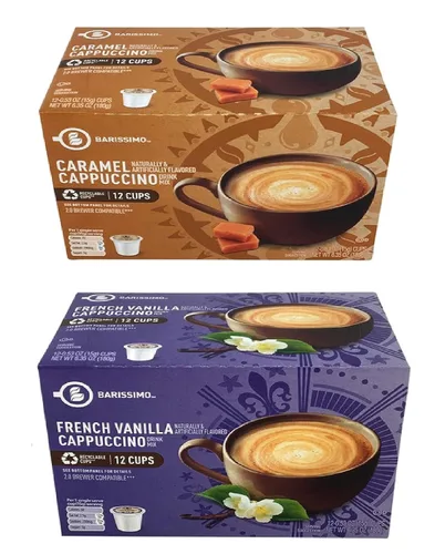 Aomlike Barissimo Cápsulas de café con sabor a tostado medio, 2 unidades, compatibles con K-Cup, descafeinado, certificado Kosher