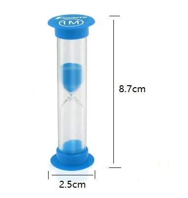 Vista 2 de WOIWO 5 temporizadores de arena, reloj de arena de plástico colorido reloj de arena reloj de arena temporizador de 30 segundos, 1 minuto, 3 minutos
