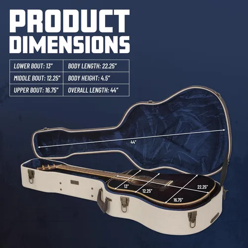 Vista 6 de Gator Cases Journeyman Series Deluxe Wood Case for Resonator Style Acoustic Guitars