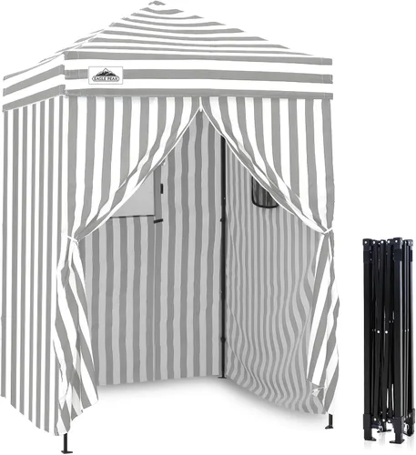 Vista 26 de EAGLE PEAK Flex - Toldo emergente ultra compacto de 4 x 4, refugio solar, vestidor, toldo cabana portátil de privacidad para piscina, sesiones