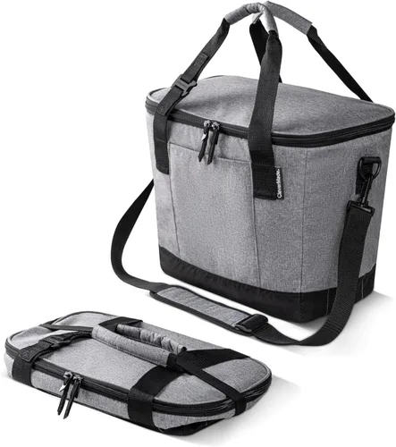 Vista 14 de CleverMade Collapsible Insulated Cooler Bag – Leakproof Soft Cooler for Beach, Travel, Car – Bottle Opener