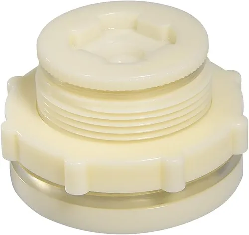 Vista 9 de Quickun Adaptador de conector de tanque de agua de mamparo ABS de 1 pulgada con enchufes a granel de tubería (juego de 2)