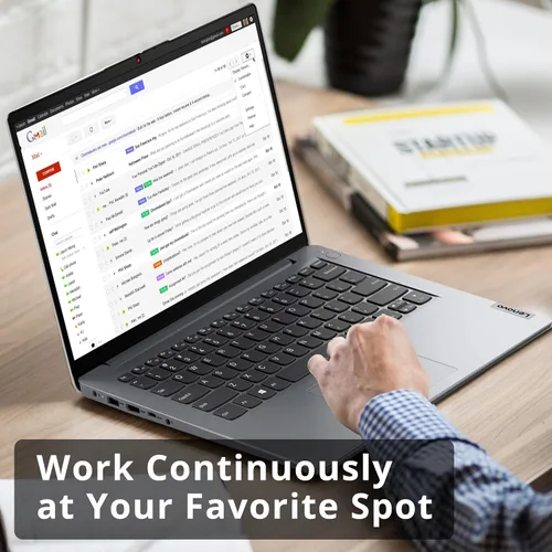 Vista 6 de Laptop Lenovo Ideapad 1i 2022 HD de 14 pulgadas, procesador Intel Celeron N4020, 4 GB de RAM, memoria flash eMMC de 64 GB, gráficos Intel HD 500