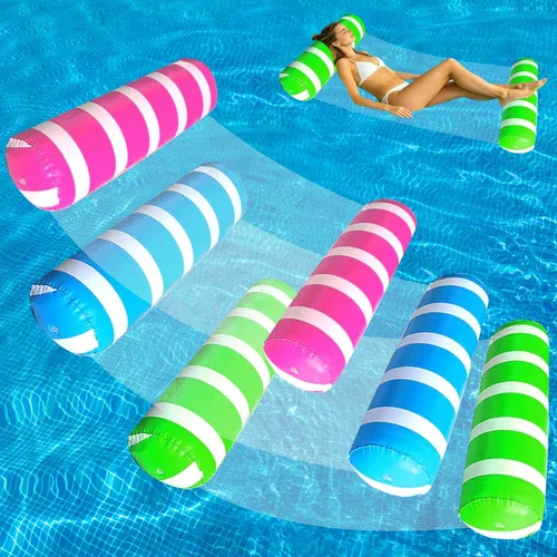 Paquete de 3 flotadores inflables para piscina, hamaca 4 en 1, multiusos para adultos, hamaca de agua para natación, playa, flotadores, sillones,
