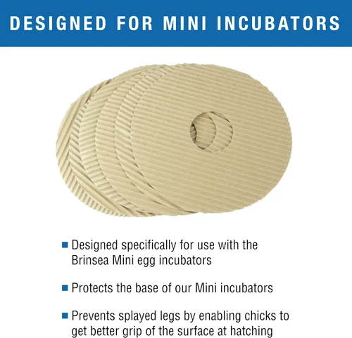 Vista 2 de Brinsea Alfombrilla de cartón corrugado para incubadoras de huevos pequeños, cubierta de suelo de escotilla desechable texturizada para mejorar