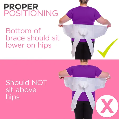 Vista 8 de Corcé ortopédico Braceability para mujeres con dolor en la zona lumbar, 03B0202S, s, Blanco, 1