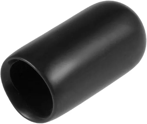 Vista 79 de uxcell 200 tapas de goma de 0.051 in (1/16") de vinilo redondo de vinilo para pernos de tubo, protectores de rosca de tornillo, color negro