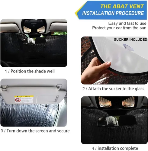 Vista 2 de senya Parasol para parabrisas de automóvil, diseño de flor de loto rosa, bloquea el sol, protector solar plegable mantiene tu vehículo fresco, se