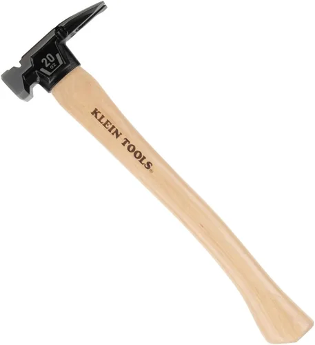 Vista 19 de Klein Tools H80816 Martillo de garra recta con cabeza lisa, 16 onzas, mango de agarre antideslizante de fibra de vidrio con orificio de sujeción, 13