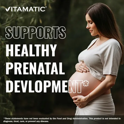 Vista 8 de Vitamatic Ácido fólico 1000 mcg (1 mg) - Tabletas vegetarianas - 1667 mcg DFE - Vitamina B9 (240 unidades (paquete de 1))