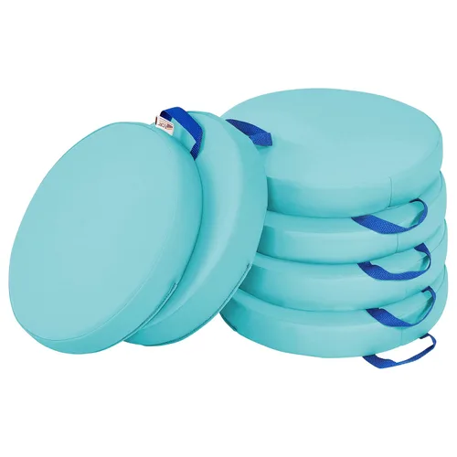 Vista 13 de ECR4Kids SoftZone - Cojines de suelo, redondos, asientos flexibles, contemporáneos, 6 piezas