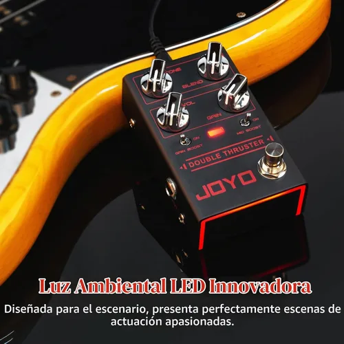 Vista 6 de JOYO Pedales de Bajo para Guitarra, Pedal de Efecto Compresor con Perillas de Compresión Precisas, Bajo Ruido y Alto Rango de Control Dinámico