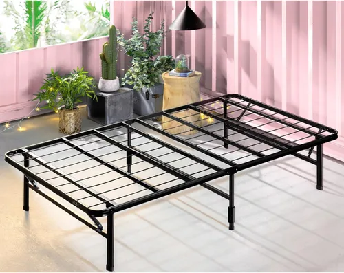 Vista 12 de Zinus Rumi - Base de cama de metal individual de 14 pulgadas, base de colchón SmartBase de montaje rápido, acero resistente sin necesidad de somier