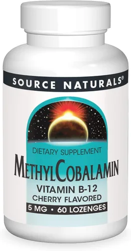 Vista 8 de Source Naturals Metilcobalamina Vitamina B-12 - Sabor a Cereza -5mg - 30 Pastillas