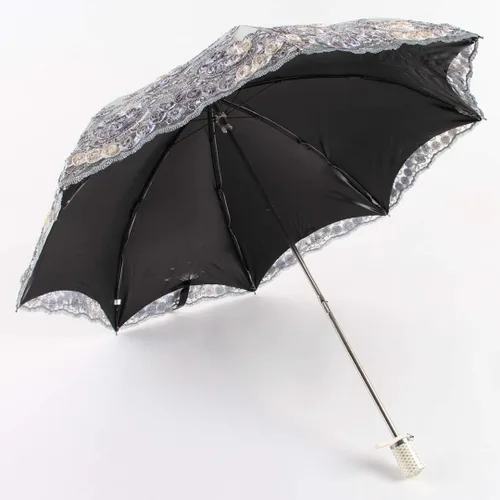 Vista 3 de Honeystore - Parasoles de encaje de flores para fiesta de boda, paraguas nupcial de encaje