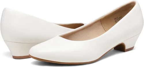 Vista 3 de Dream Pairs - Zapatos de tacón alto Mila Low Chunky para mujer