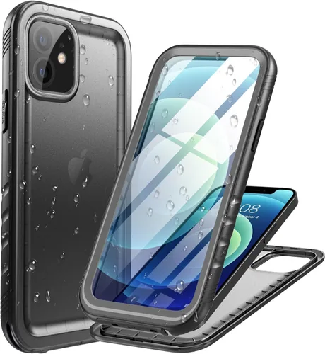 Vista 46 de Cozycase Compatible con funda impermeable para iPhone 11, protector de pantalla incorporado, cubierta de parachoques resistente de cuerpo completo