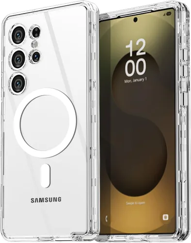 Vista 37 de AICase para Samsung Galaxy S24 Ultra (6.8 pulgadas) con protector de pantalla de vidrio, resistente protección contra caídas de cuerpo completo