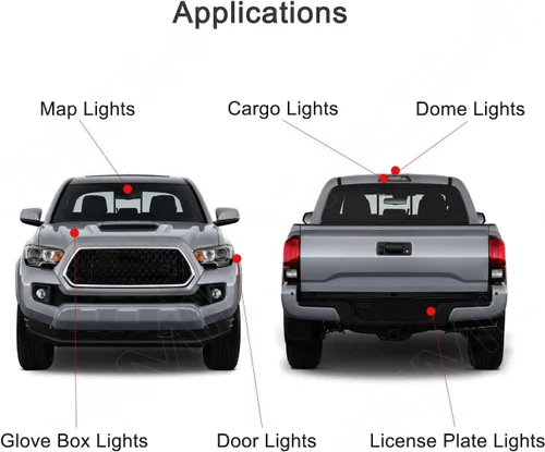 Vista 3 de Kit de 12 piezas de luz LED interior blanca de 6000 K, repuesto para Chevy Chevrolet Silverado/GMC Sierra 1999 2000 2001 2002 2003 2004 2005 2006