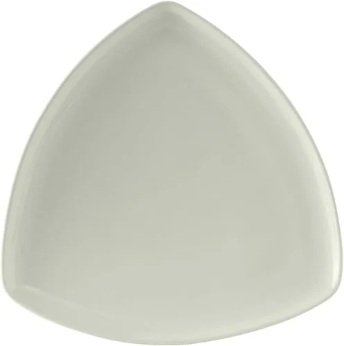Vista 6 de Tuxton China BEZ-0728 Plato, 7-1/4", triangular, borde enrollado, microondas & puede lavarse en el lavavajillas, a prueba de horno, Totalmente Blanco