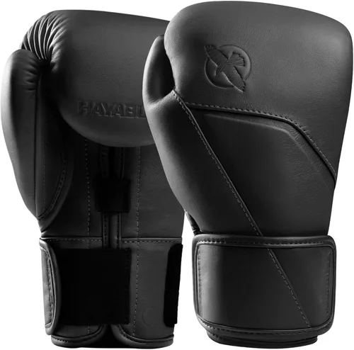 Hayabusa Guantes de boxeo de cuero E1 para hombres y mujeres, protección de muñeca y nudillos, soporte de muñeca con doble férula, acolchado para