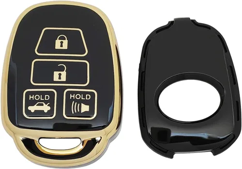 Vista 4 de Funda protectora de TPU suave de 360 grados compatible con Toyota Corolla 2014 2015 2016 2017 2018 2019 Camry 2014-2017 Tacoma 2016-2018 llavero