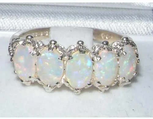 Vista 4 de Anillo de eternidad para mujer de plata de ley 925.