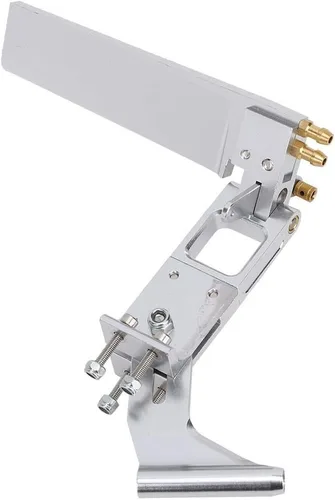 Vista 4 de Timón para barco Rc, piezas de repuesto ajustables para barco Rc, manga de eje autolubricante plateada DIY para barco RC