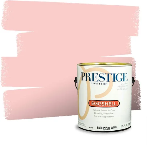 Vista 714 de Prestige Paints Pintura exterior e imprimación en uno, 1 galón, plano, coincidencia comparable de Valspar* Amber Rose*