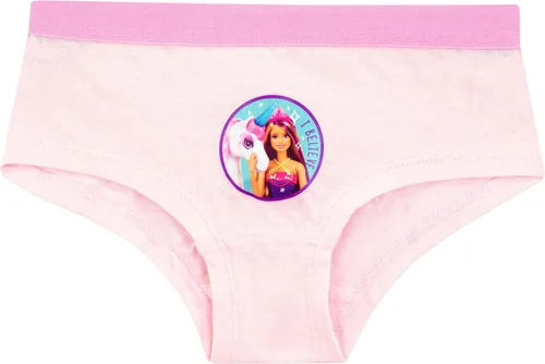 Vista 5 de Barbie Ropa interior Ropa interior de algodón para niñas Paquete de 5 bragas para niña