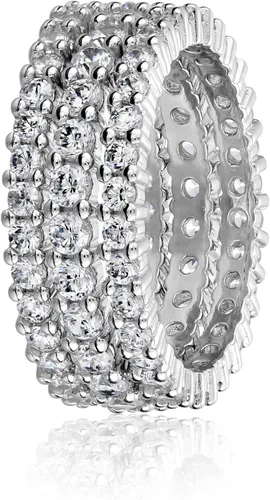 Vista 2 de Tienda Collection Cubic Zirconia All-Around Band Stacking Ring Set