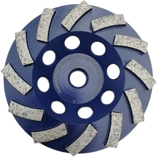 Vista 7 de DT-DIATOOL Mármol concreto del granito de la muela abrasiva de 4 pulgadas con el segmento del diamante de la fila de Turbo