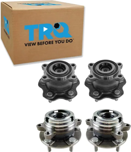 Vista 157 de TRQ Par de conjunto de cubo de cojinete de rueda delantera izquierda derecha, 2 piezas compatible con Lexus GX460 2003-2009 GX470 2003-2023 Toyota