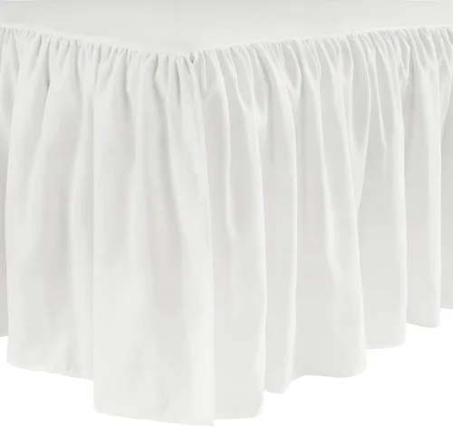 Vista 7 de Lush Decor Falda de cuna con volantes, caída de 16 pulgadas, color blanco