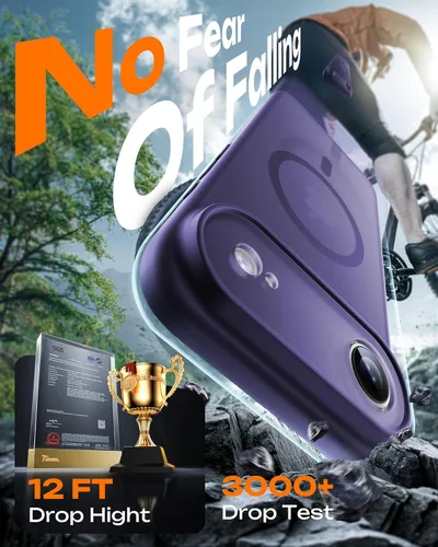 Vista 1014 de TOCOL Funda para iPhone 11, compatible con Magsafe, protección completa de cámara, imanes integrados, protección contra caídas, funda translúcida