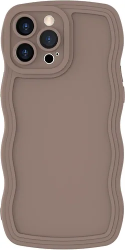 Vista 13 de Anuck Funda para iPhone 11 Case Wave, diseño de marco ondulado para mujeres y niñas, linda funda de teléfono estética ondulada de color sólido, TPU