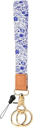 Vista 17 de Llavero de pulsera para mujeres y hombres, soporte para llavero, cordón de muñeca para llaves