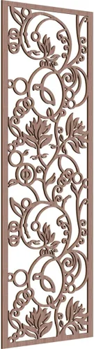 Vista 76 de Ekena Millwork WALW10X25X0250CAPCH Paneles de pared de madera con calado decorativo caspio, 9 3/8 pulgadas de ancho x 24 3/8 pulgadas de alto, cereza