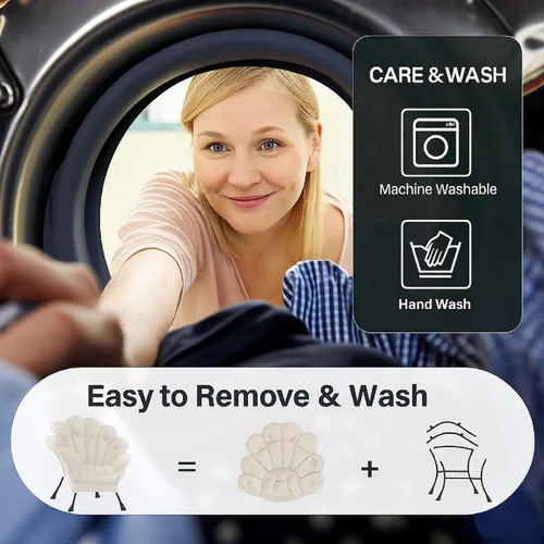 Vista 47 de Silla Lazy con otomana, silla moderna con reposapiés plegable, silla de acento de salón, cómoda silla de lectura para dormitorio, estudio, sala